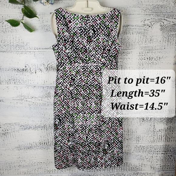 Vintage Talbots Petites Stretch Sleeveless Dress Size 6 Modest Retro Classy - Picture 5 of 7